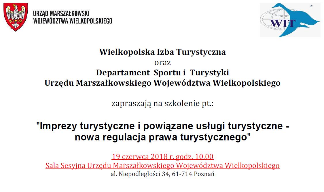 Zapraszamy do udziału w bezpłatnym szkoleniu z nowej ustawy o imprezach turystycznych i powiązanych usługach turystycznych – nowe regulacje