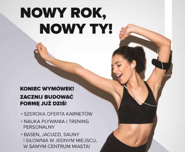 NOWY ROK – NOWA TY – Zapraszamy do Harmonia Wellness Club & Pool w  Hotelu IBB Andersia Hotel na naukę pływania i zajęcia z trenerem personalnym.